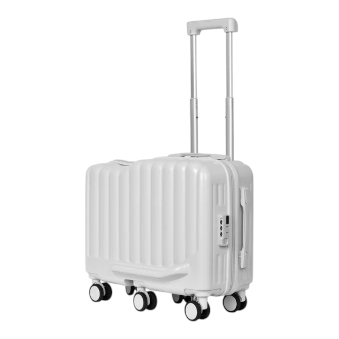 Fourone Kids 17&quot; Underseat Cabin Luggage - White
