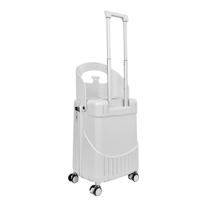 KarryOn 20&quot; Ride-On Luggage with Kids Seat - White