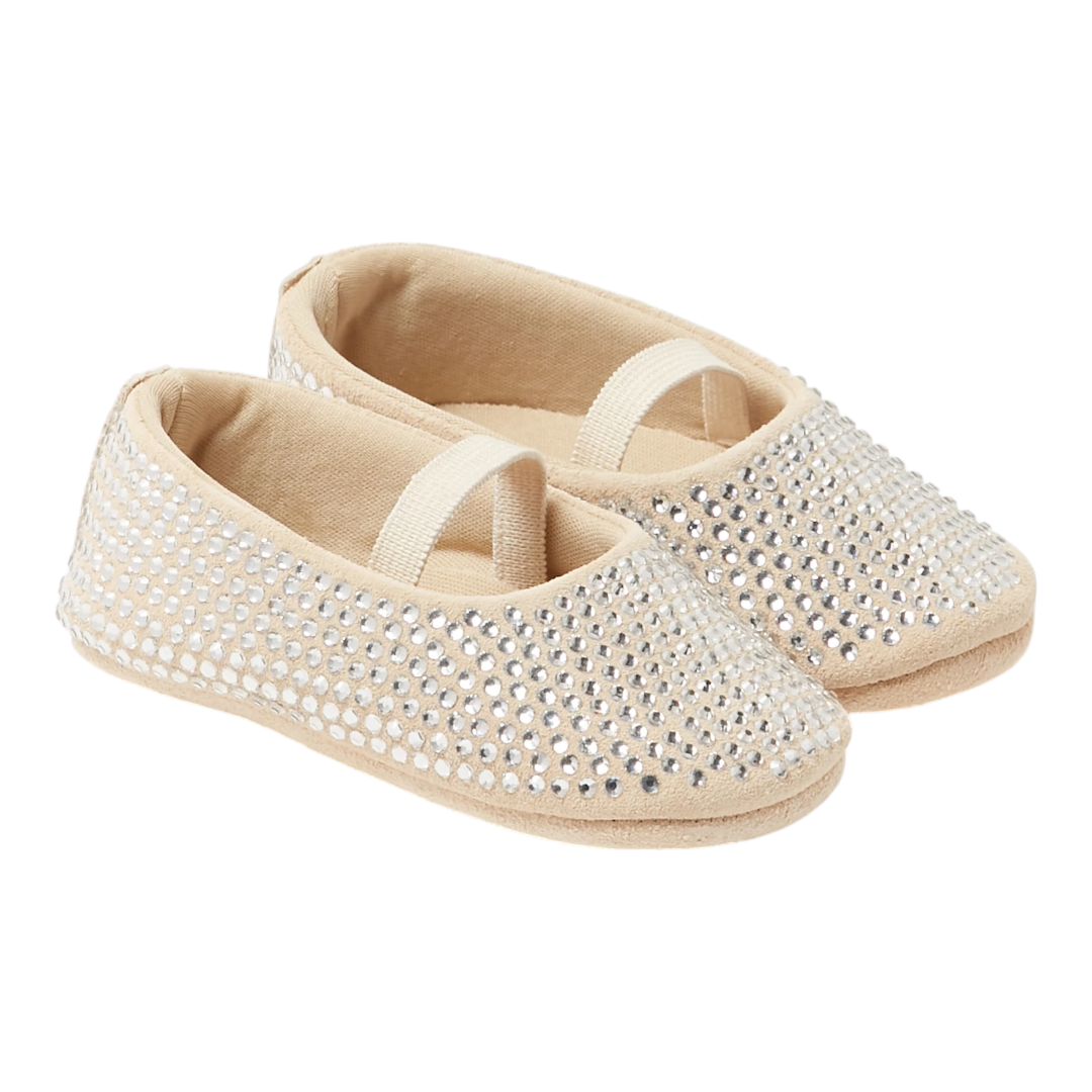 Babywalker Beige Swarovski Crystals Baby Ballerina