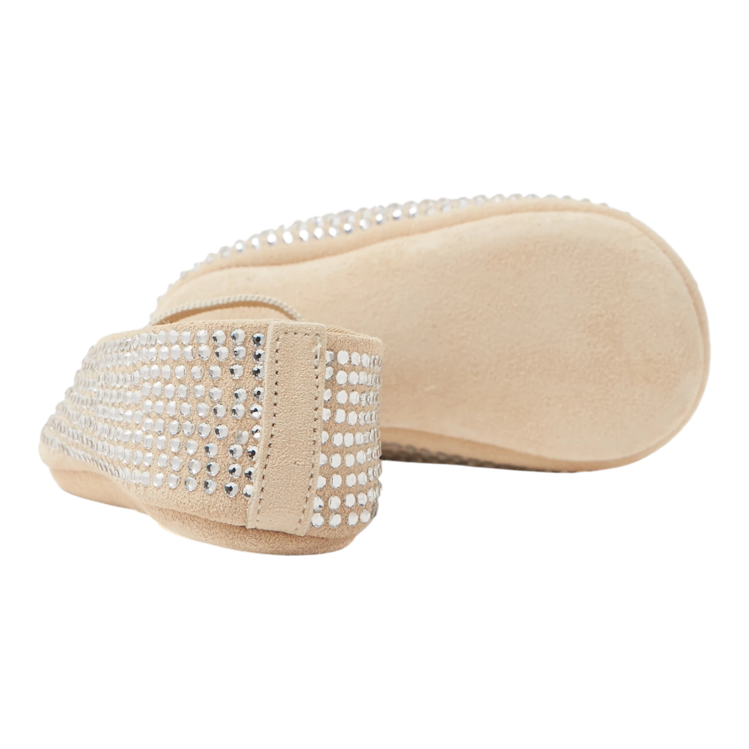 Babywalker Beige Swarovski Crystals Baby Ballerina