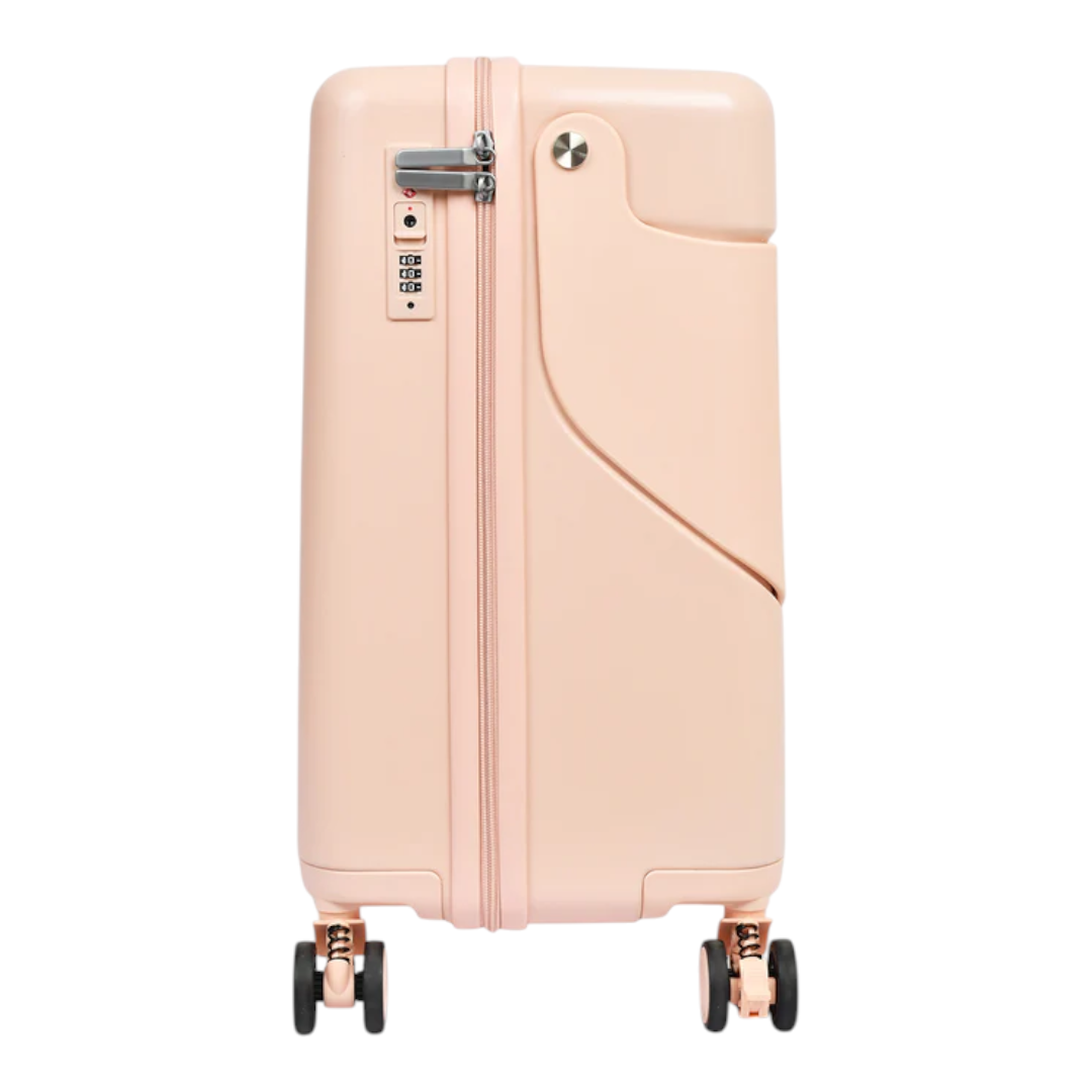 KarryOn 20&quot; Ride-On Luggage with Kids Seat - Pink