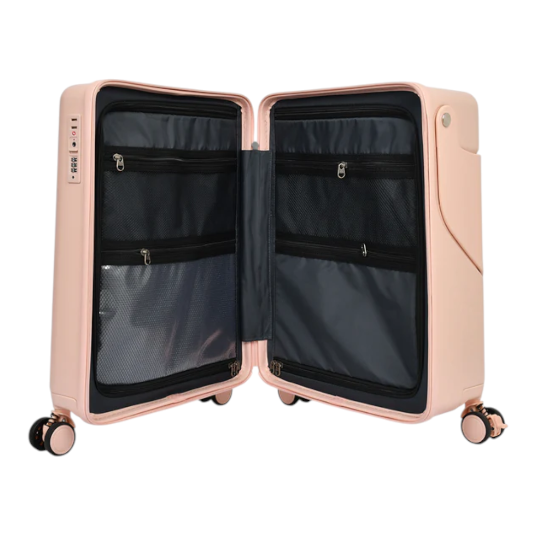 KarryOn 20&quot; Ride-On Luggage with Kids Seat - Pink