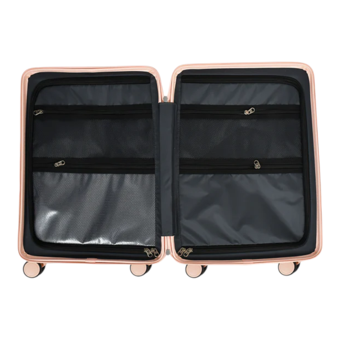 KarryOn 20&quot; Ride-On Luggage with Kids Seat - Pink