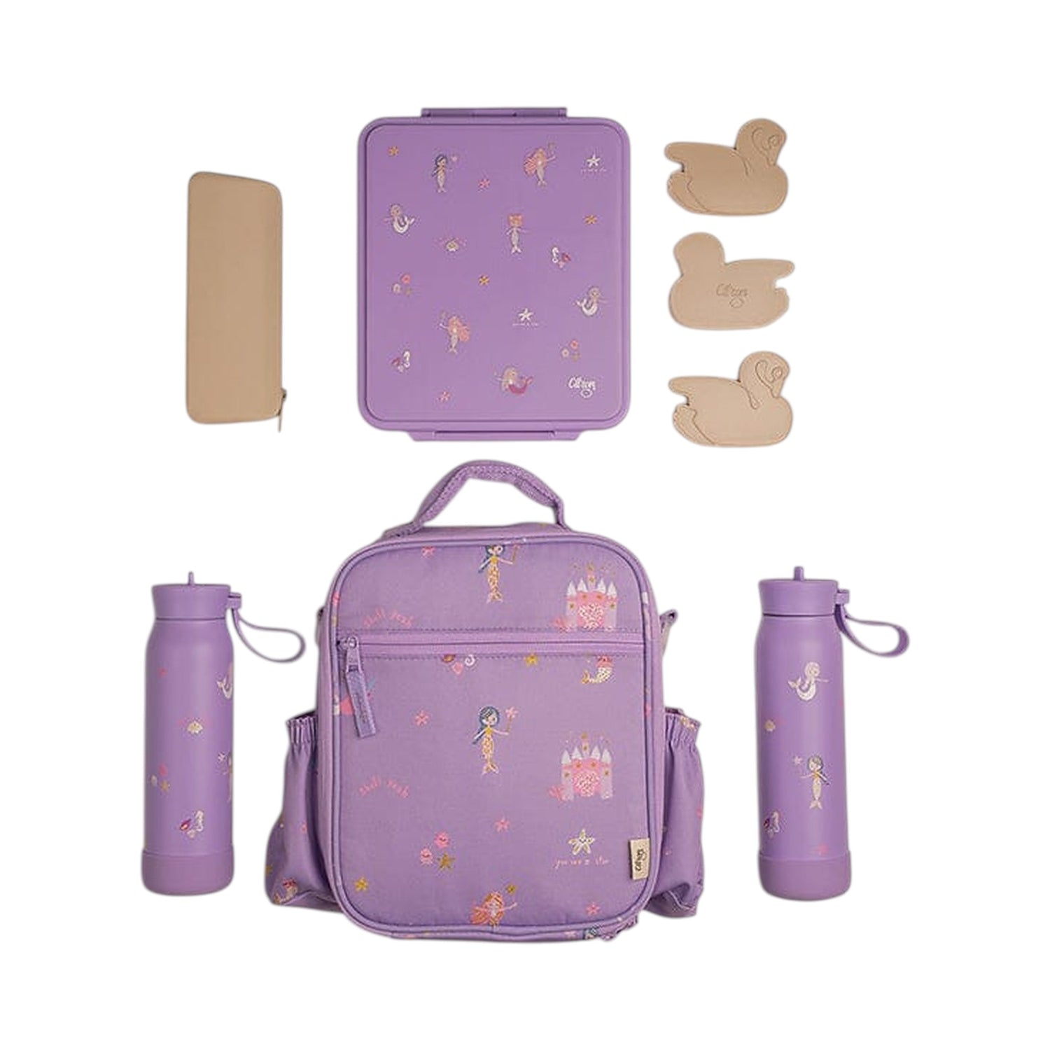 Insulated Lunch Bag Backpack - Mermaid