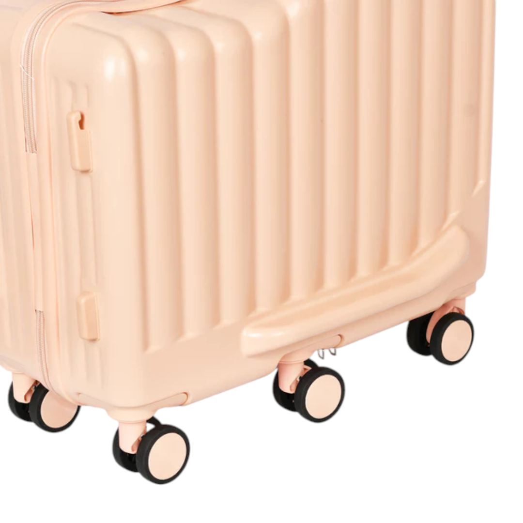 Fourone Kids 17&quot; Underseat Cabin Luggage - Pink