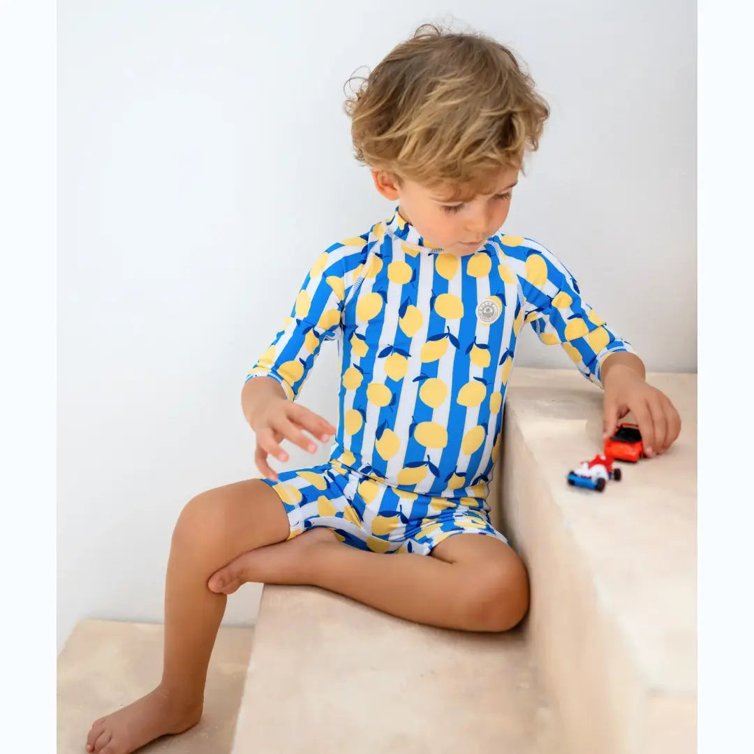 Baby UV Protection Swimsuit – Limoncello Stripes BADAWII SWIMWEAR