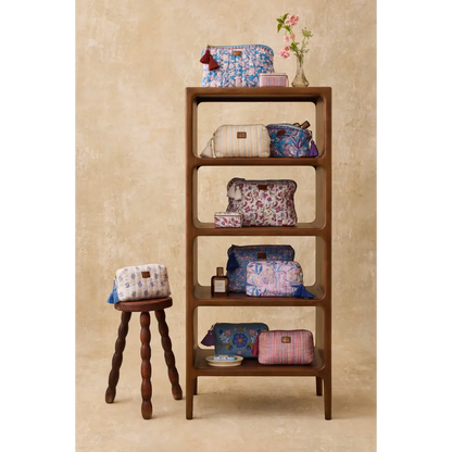 Laety Blue Mountain Avens Quilted Toiletry Bag LOUISE MISHA