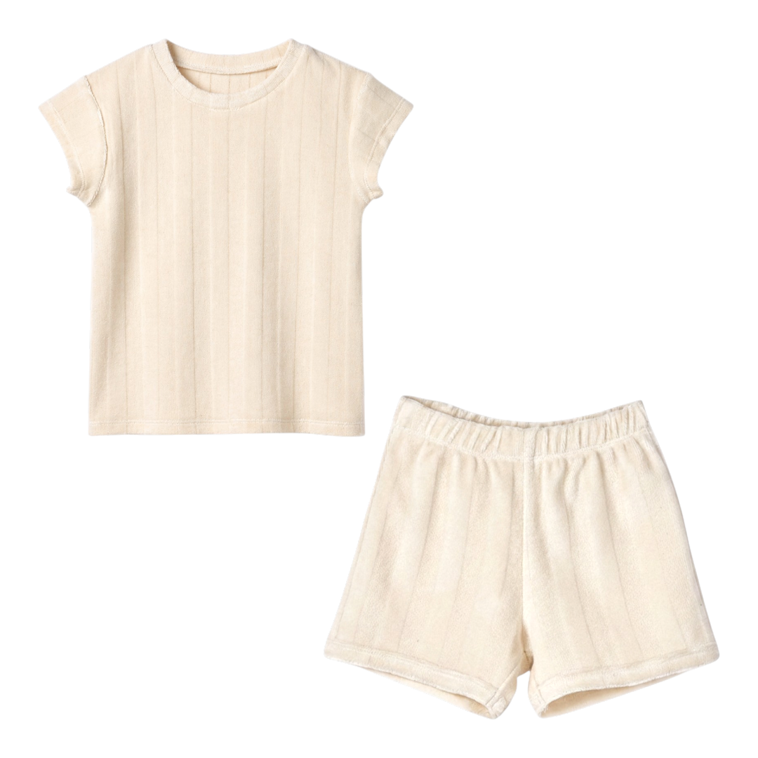 Boys Petra Terry Boxy T-Shirt &amp; Terry Shorts Set