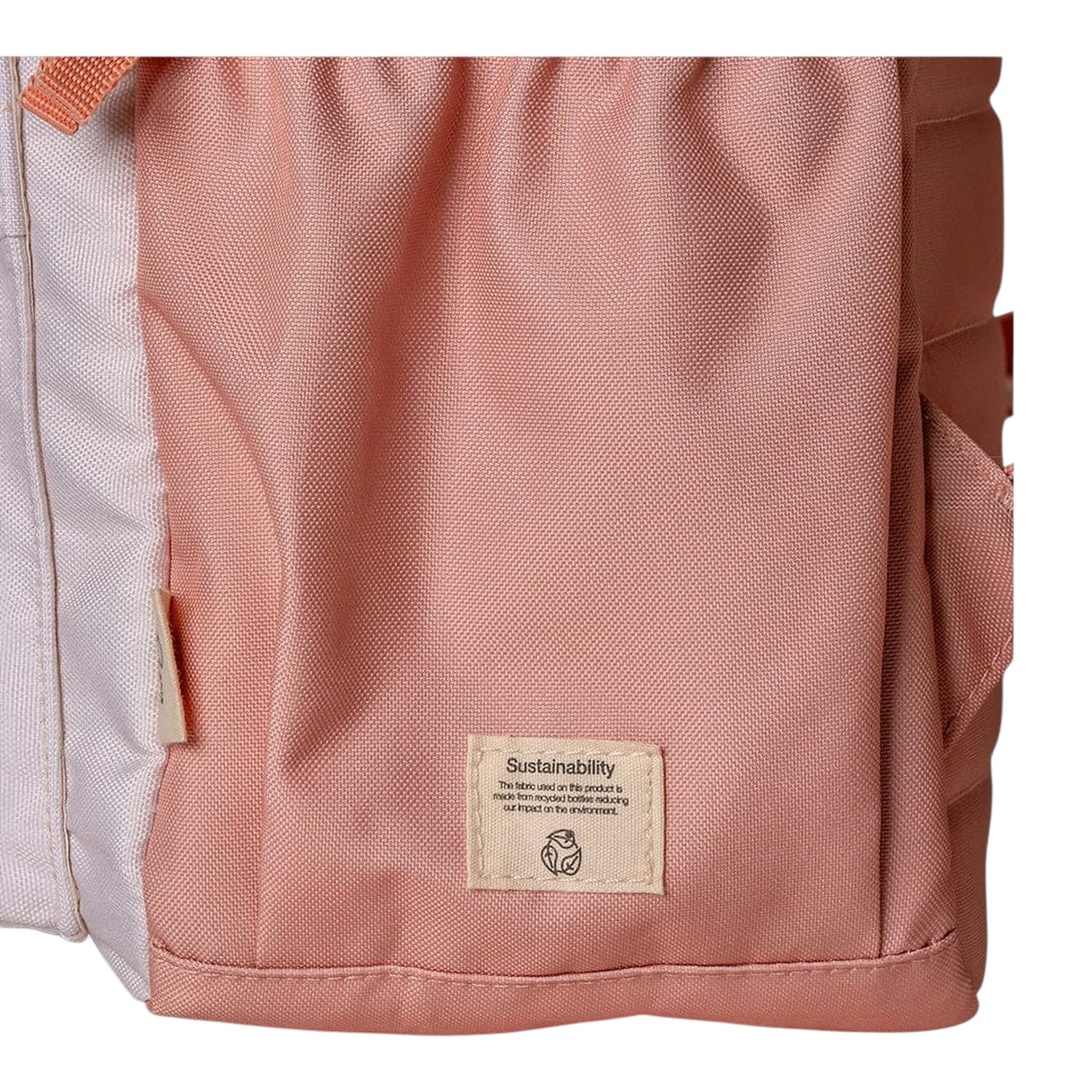 Lil Bunnies - The Collective Grand Backpack in ballerina pink with a sustainable recycled fabric label detail
