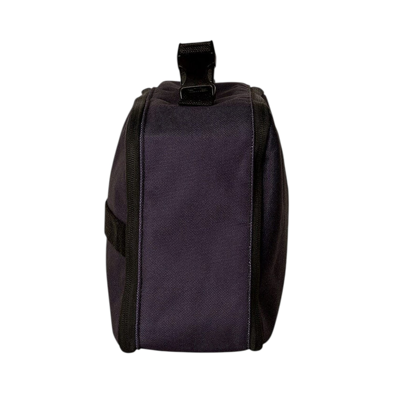 Lil Bunnies - The Collective insulated square lunch bag in black with a top handle and side view