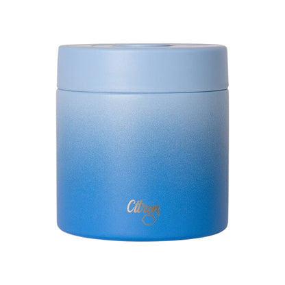 Lil Bunnies - The Collective 350ml insulated stainless steel food jar in a blue ombre gradient finish