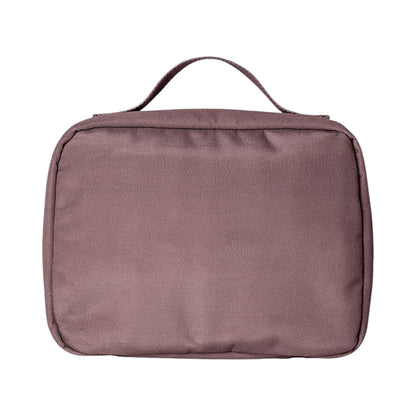 Lil Bunnies - The Collective insulated square lunch bag in a solid mauve colour with a top carry handle.