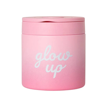 Lil Bunnies - The Collective 350ml insulated stainless steel food jar in a pink ombre glow up design