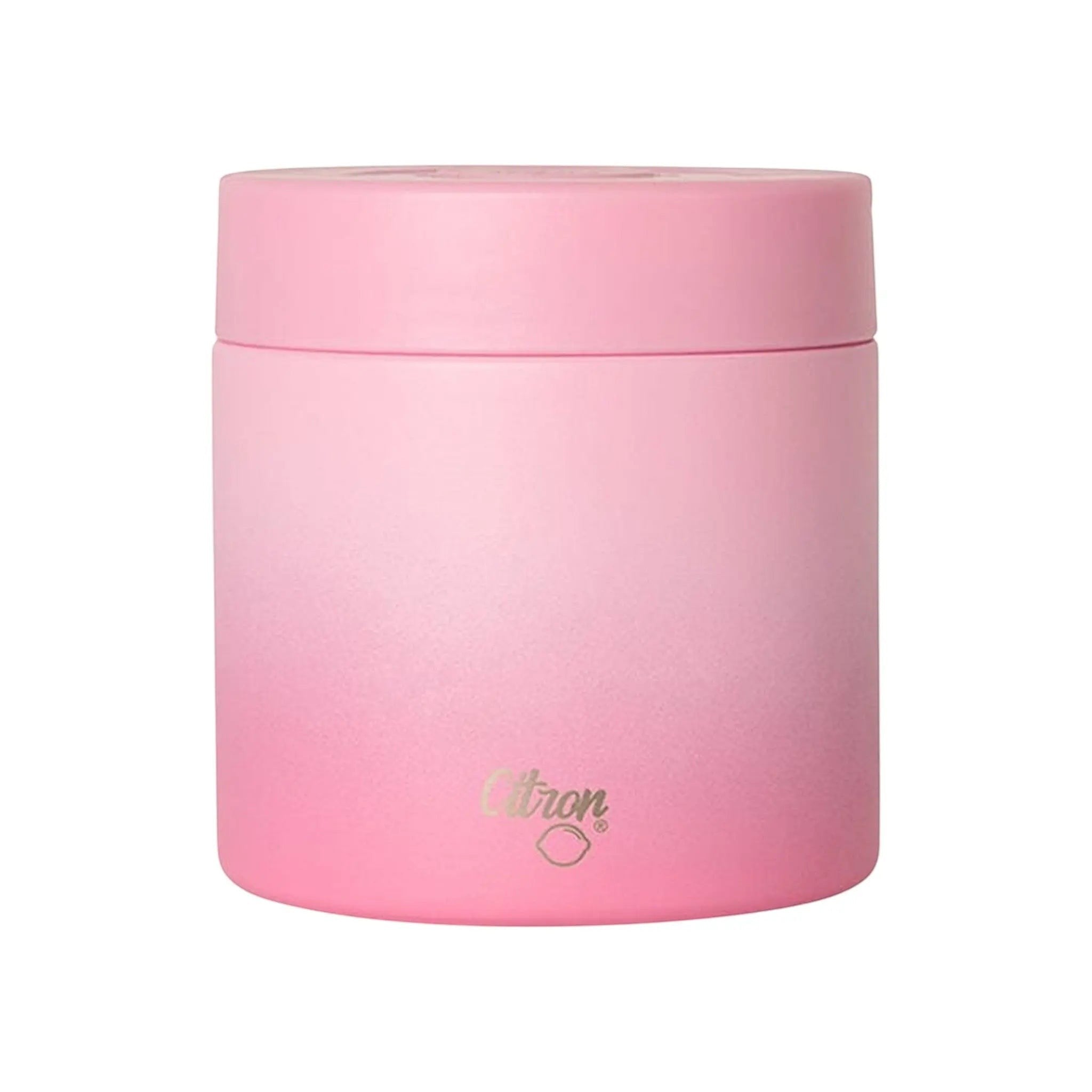 Lil Bunnies - The Collective 350ml insulated stainless steel food jar in a pink ombre glowup finish