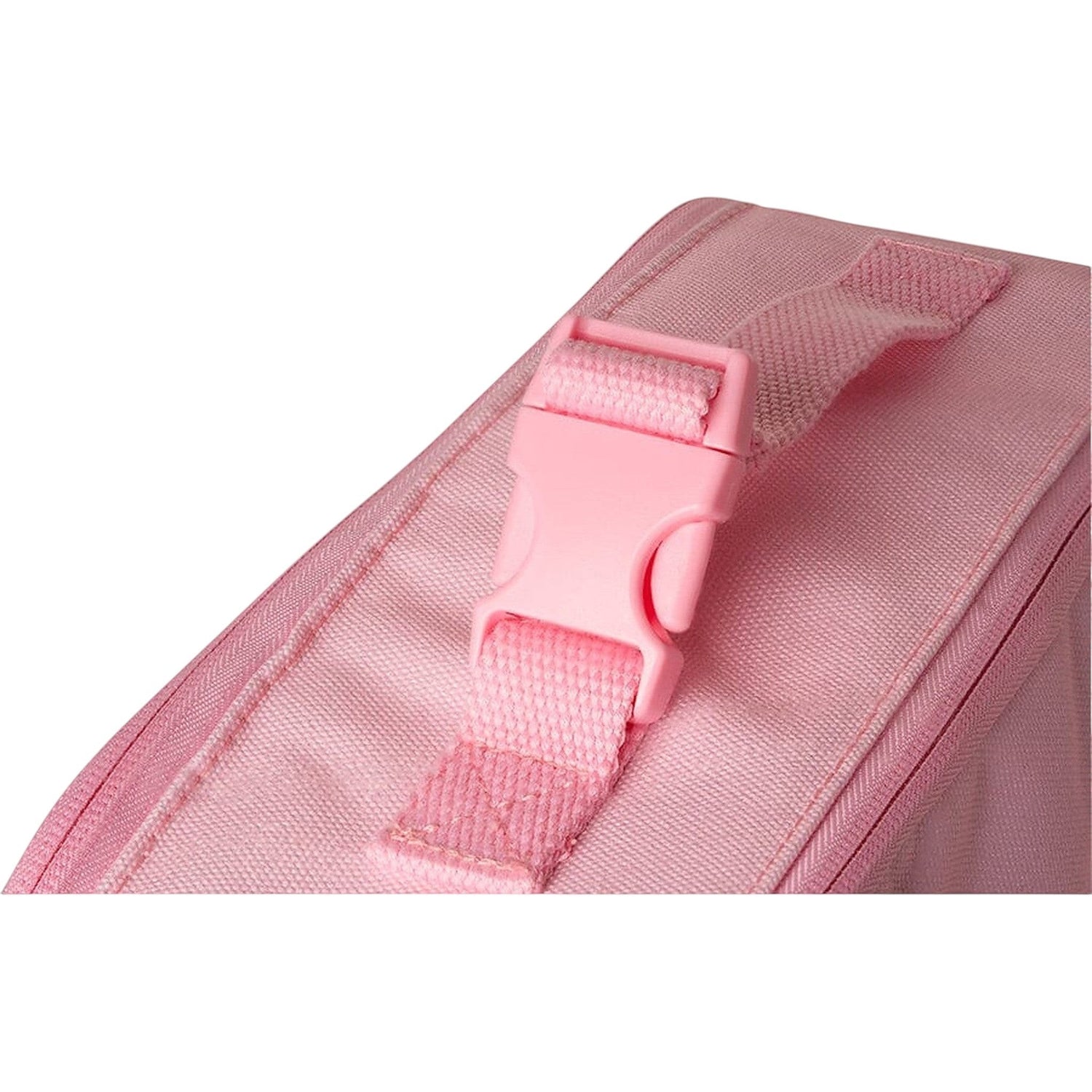 Lil Bunnies - The Collective pink insulated square lunch bag featuring a durable plastic buckle strap and handle