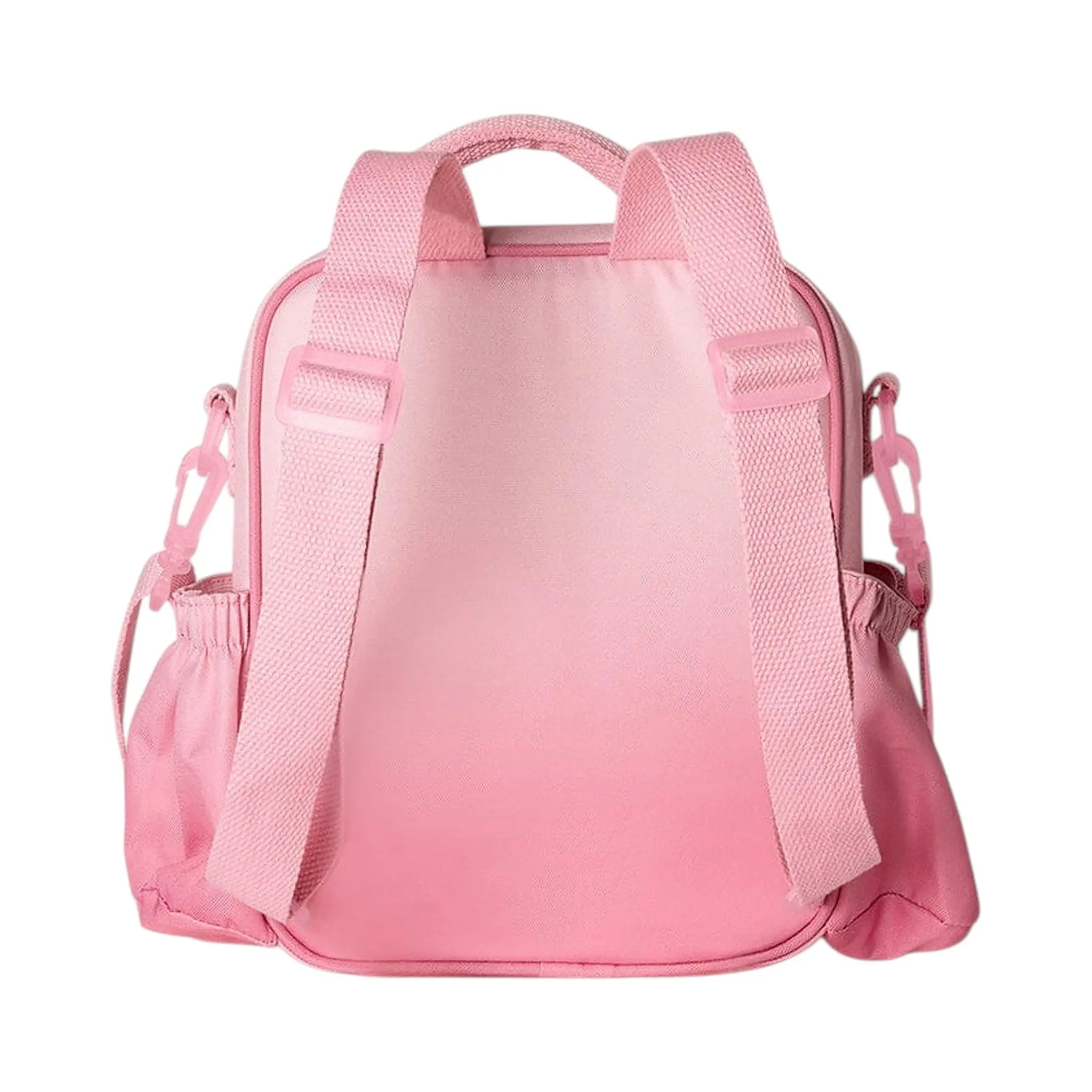 Lil Bunnies - The Collective pink insulated lunchbag backpack with adjustable shoulder straps and side pockets