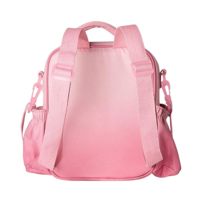 Lil Bunnies - The Collective pink insulated lunchbag backpack with adjustable shoulder straps and side pockets