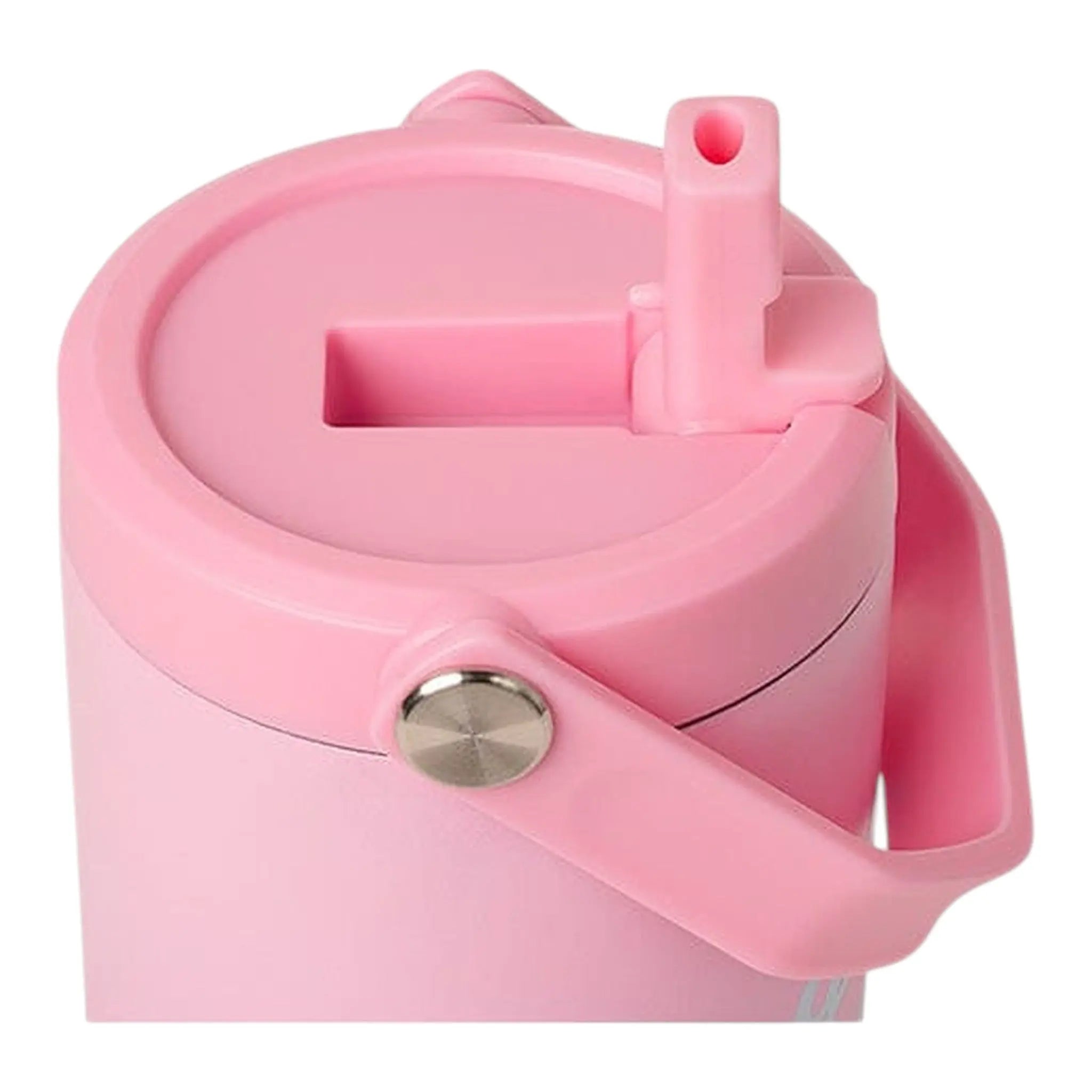 Lil Bunnies - The Collective 600ml insulated tumbler in Pink Glowup with a matching lid, straw, and carry handle.