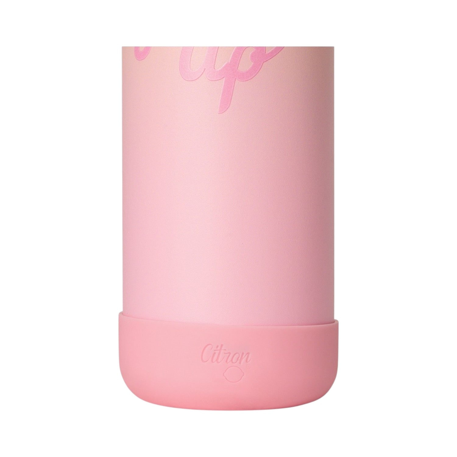 Lil Bunnies - The Collective 750ml pink and yellow gradient water bottle with a protective silicone base