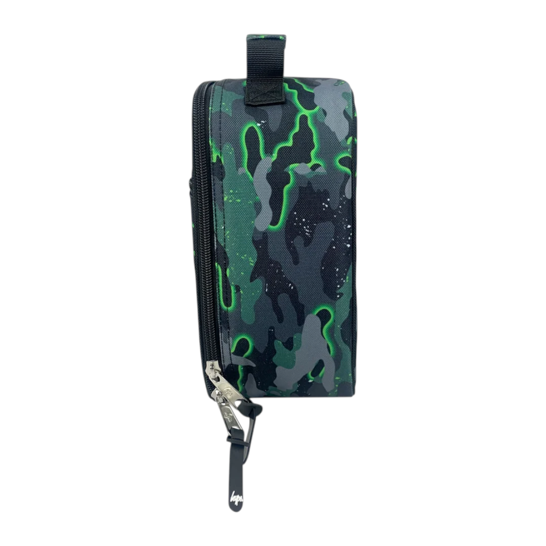 Insulated Green Glow Camouflage Lunch Bag
