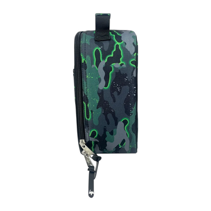 Insulated Green Glow Camouflage Lunch Bag