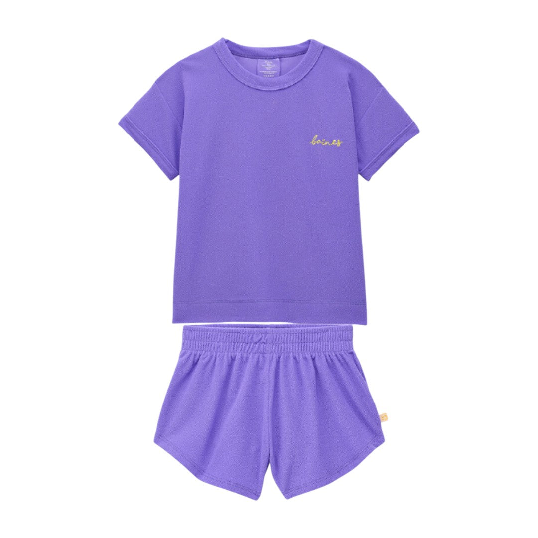 Purple Shorts &amp; T-shirt Set