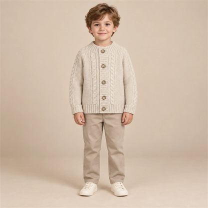 Oat Knitted Cardigan lookbook, size 5-6Y, image 1