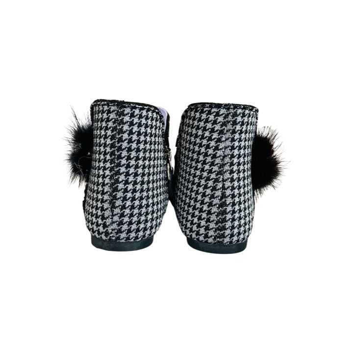 Pied De Poule Fabric Boots