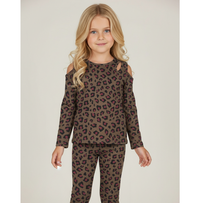 Animal Print Jersey T-shirt &amp; Leggings