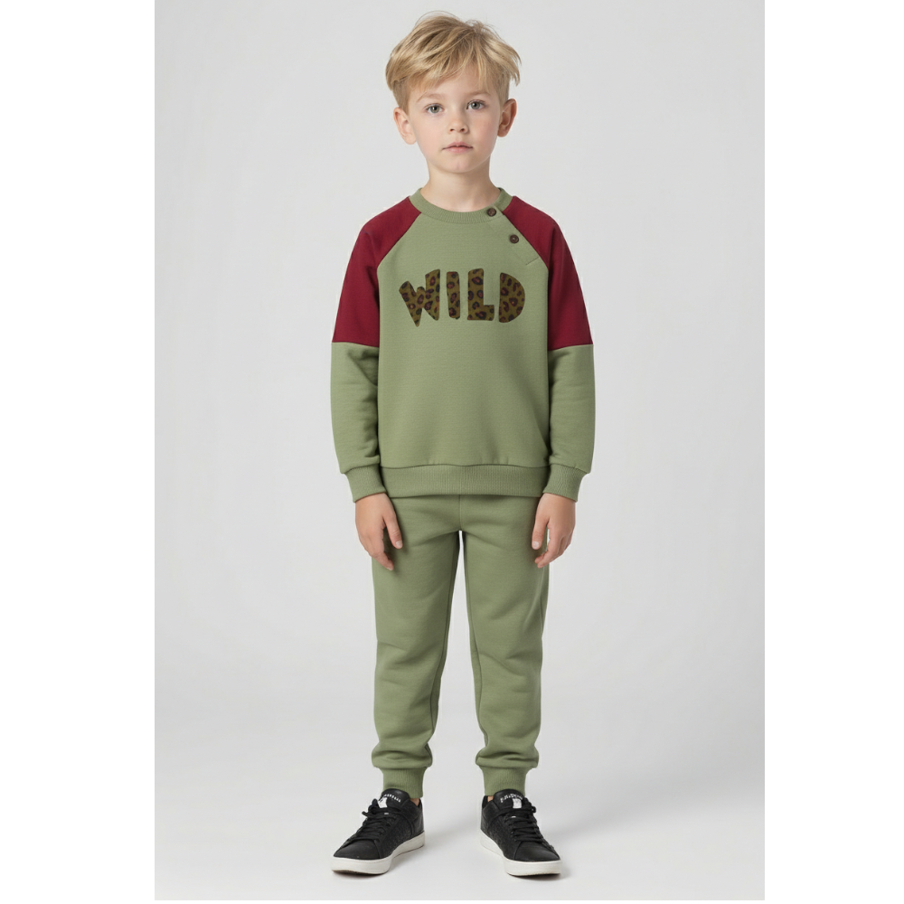 Wild Pistachio Organic Cotton Sweatshirt & Sweatpants