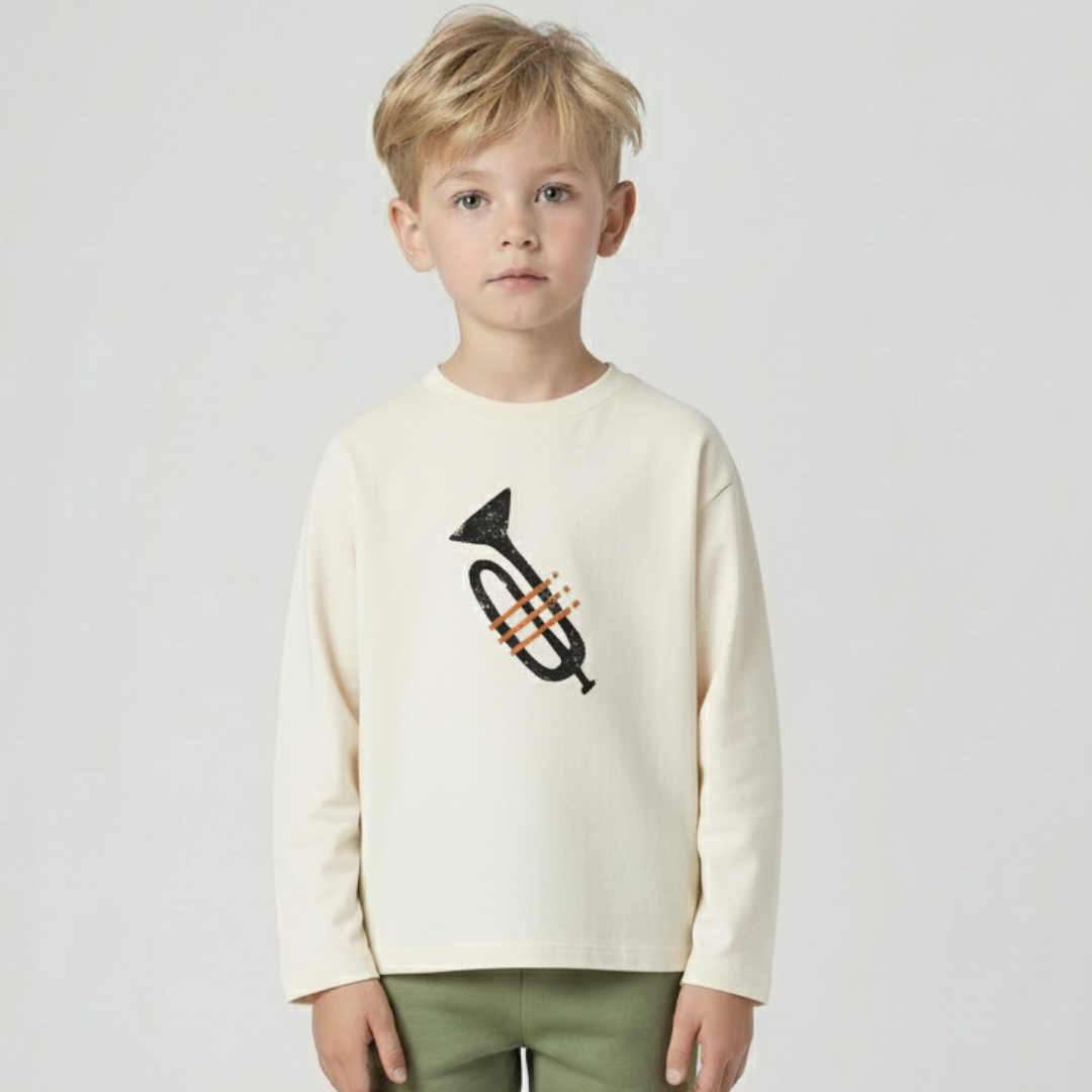 Saxophone Full Sleeves T-shirt