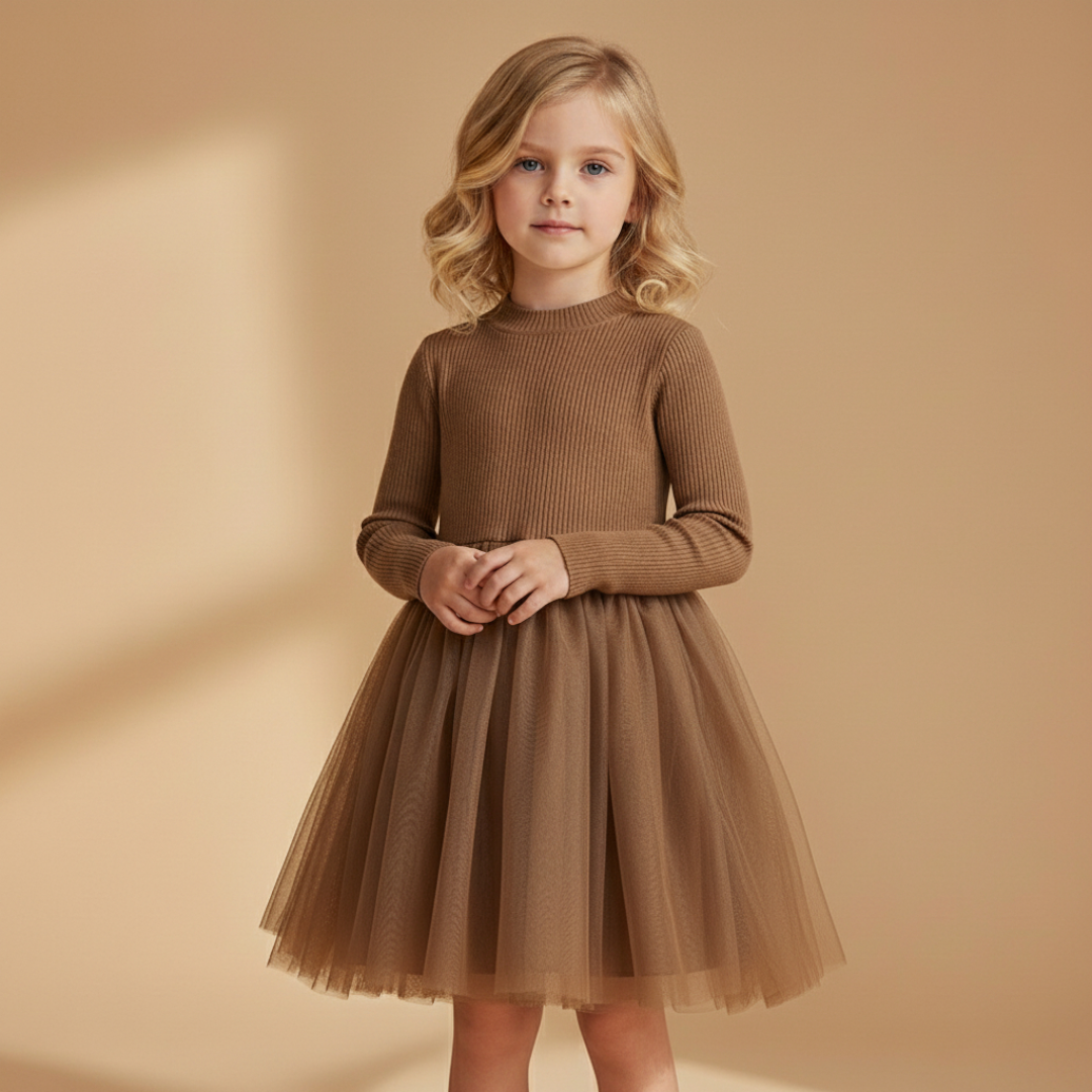 Autumn Glow Tulle Dress