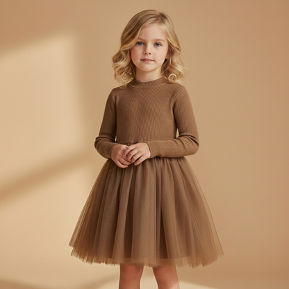 Autumn Glow Tulle Dress