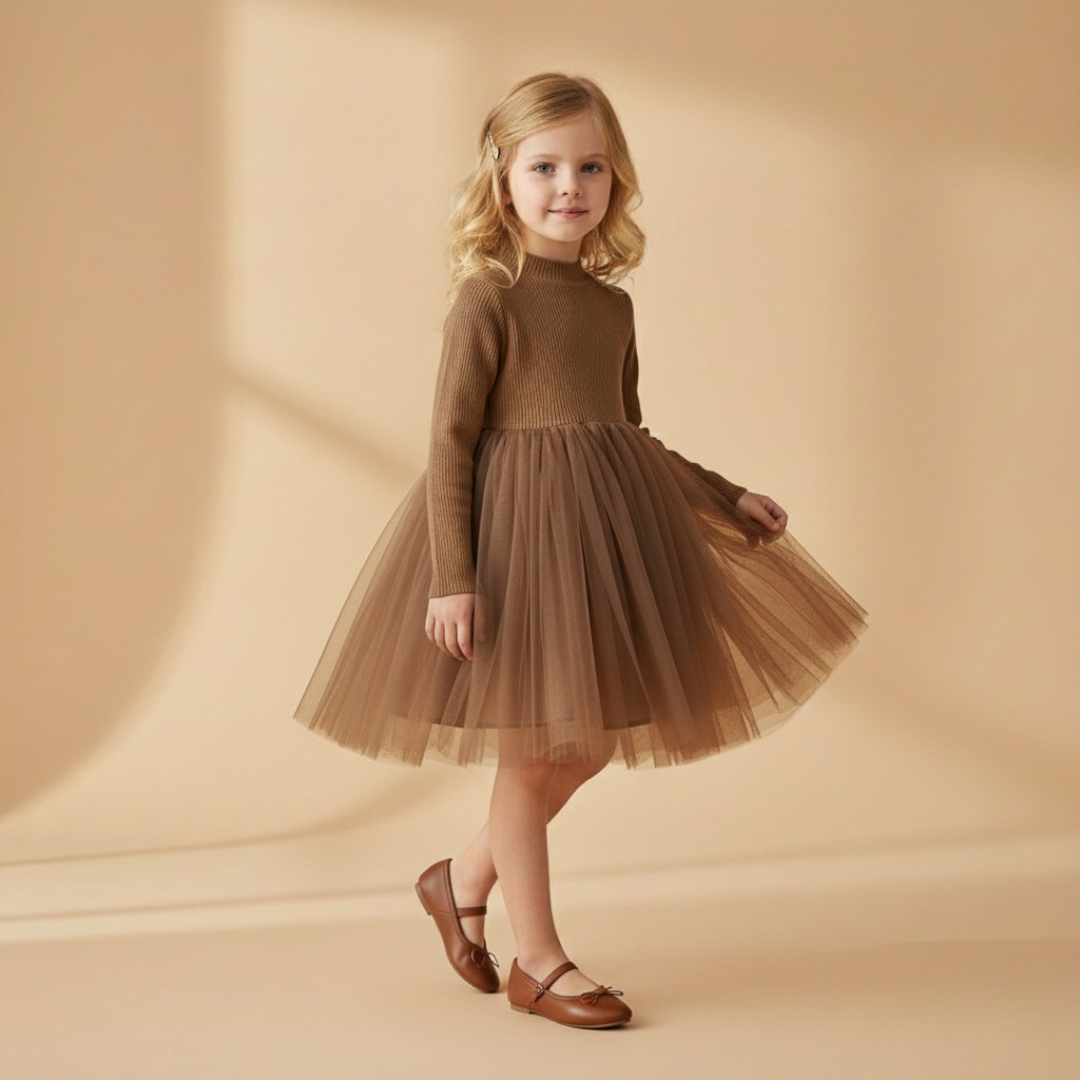 Autumn Glow Tulle Dress