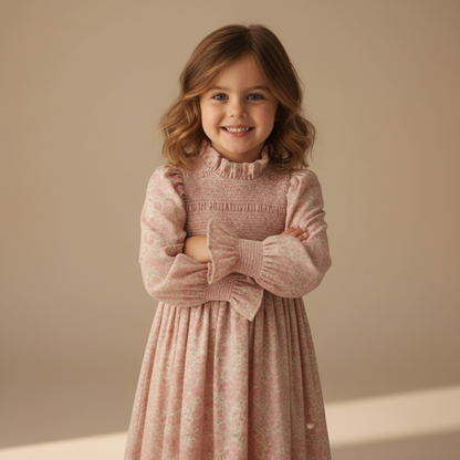 Blush Garden Smocked Dress