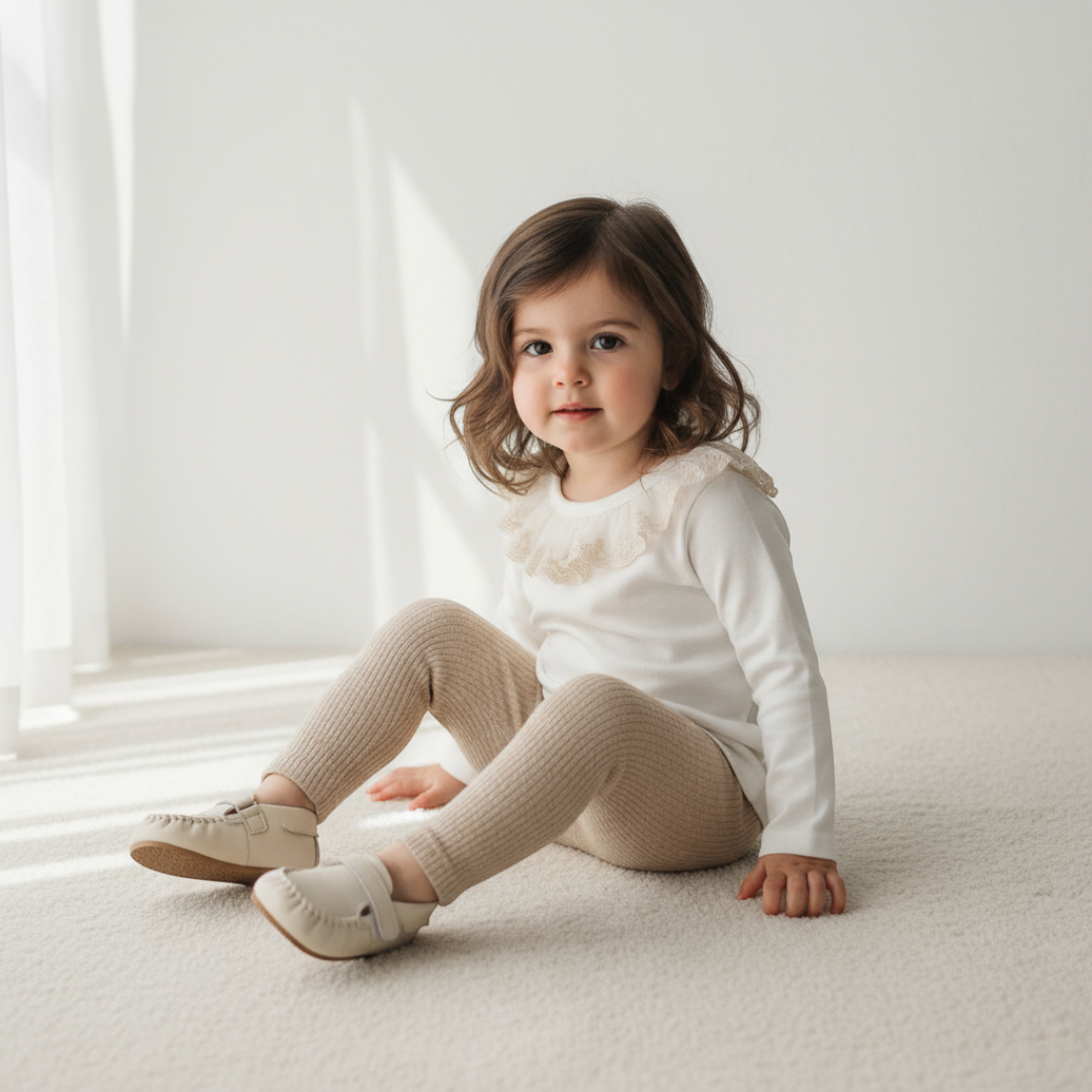 Élodie Lace Collar Top - Ivory Cream