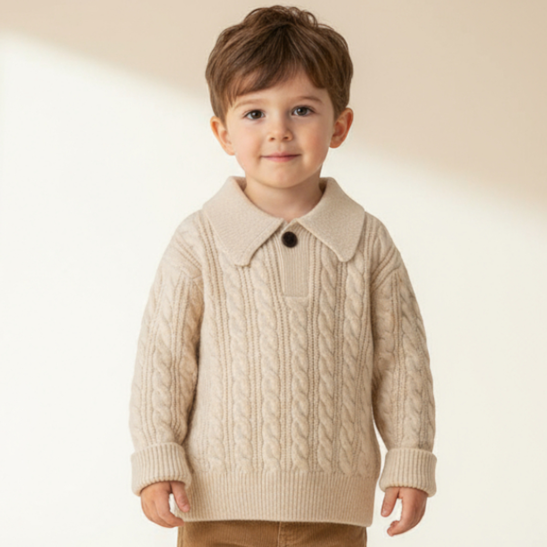 Arden Knit Polo - Cream