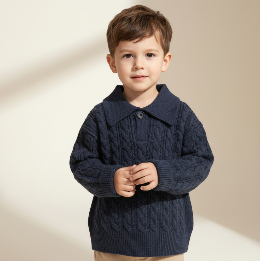 Arden Knit Polo - Midnight Navy