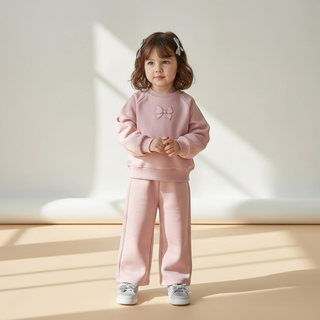 Mila Bow Set - Dusty Pink