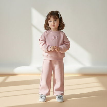 Mila Bow Set - Dusty Pink