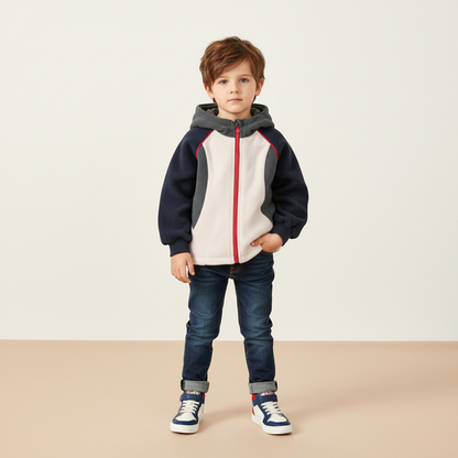 Ryder Colorblock Jacket - Blue-Grey