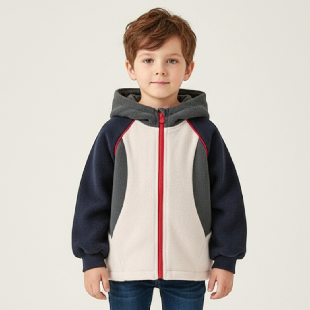 Ryder Colorblock Jacket - Blue-Grey