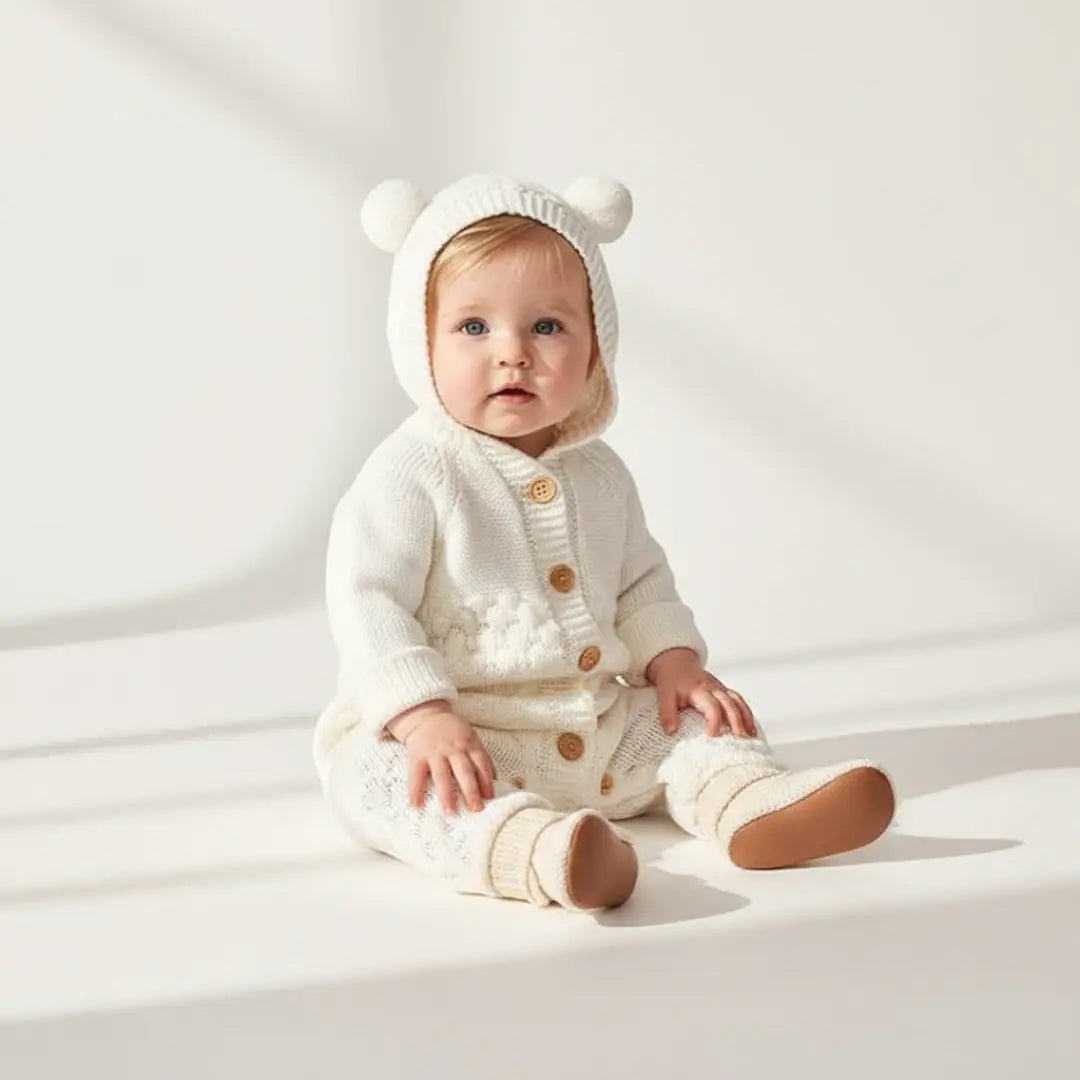 Luma Bear Knit Onesie ORELIE