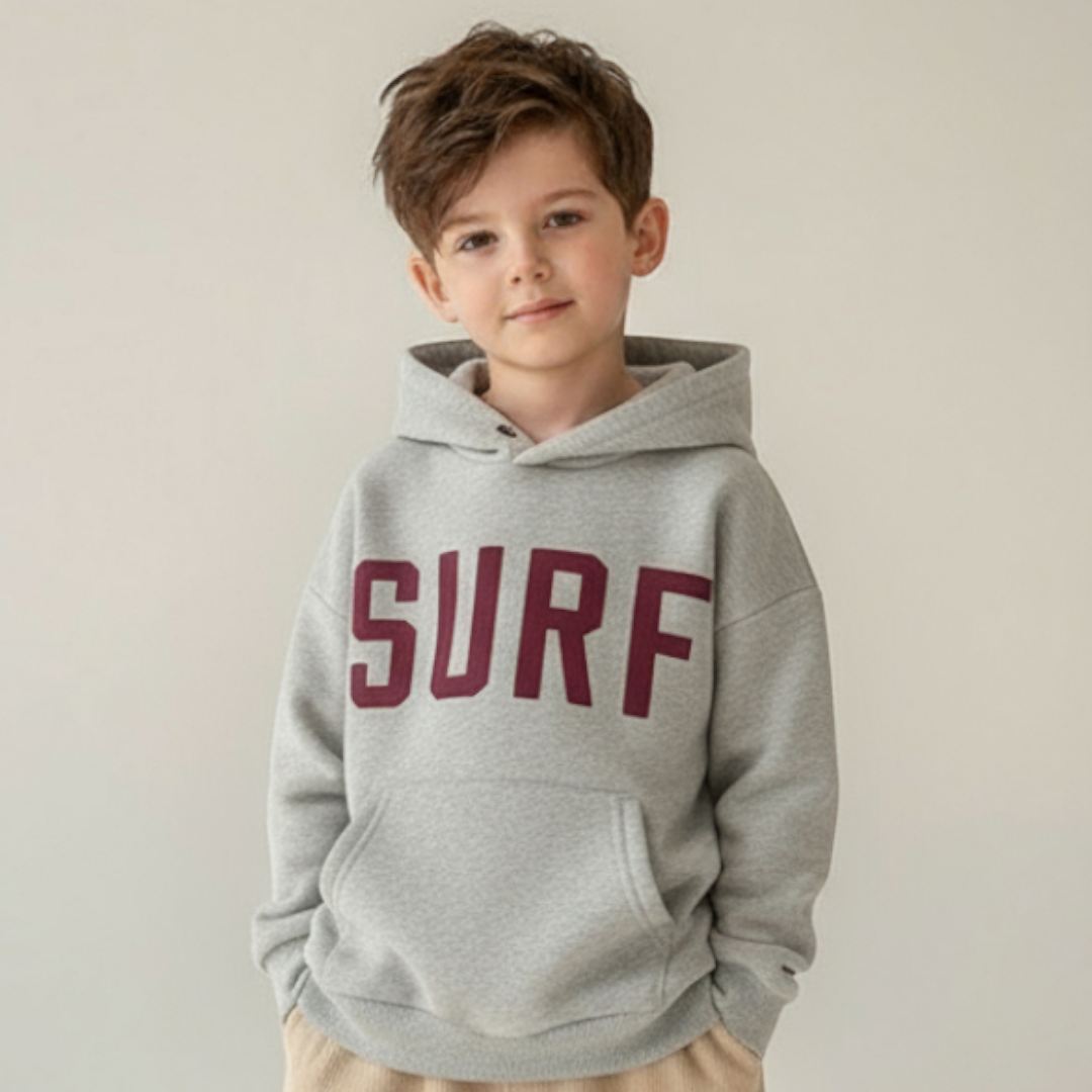 Finn Surf Hoodie - Heather Grey