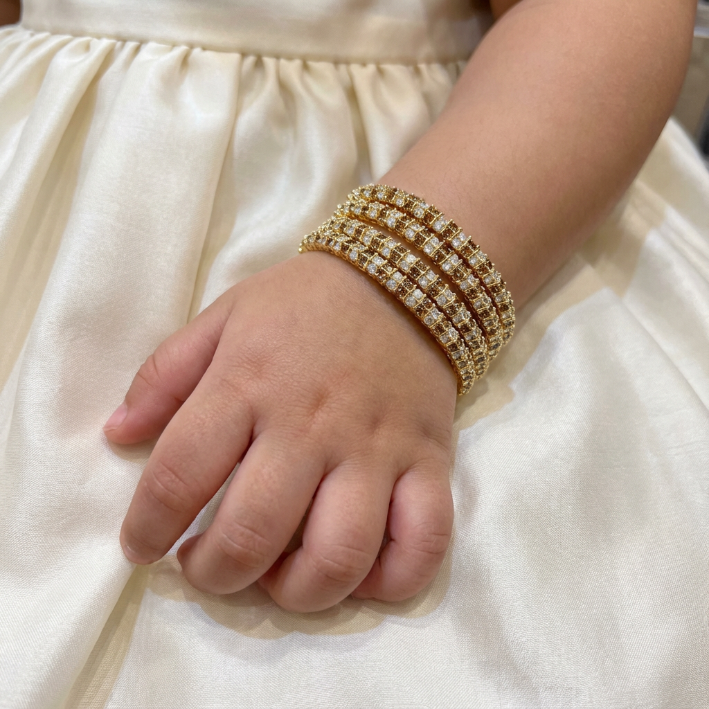 Moonlace Ivory Bangles 4 Piece