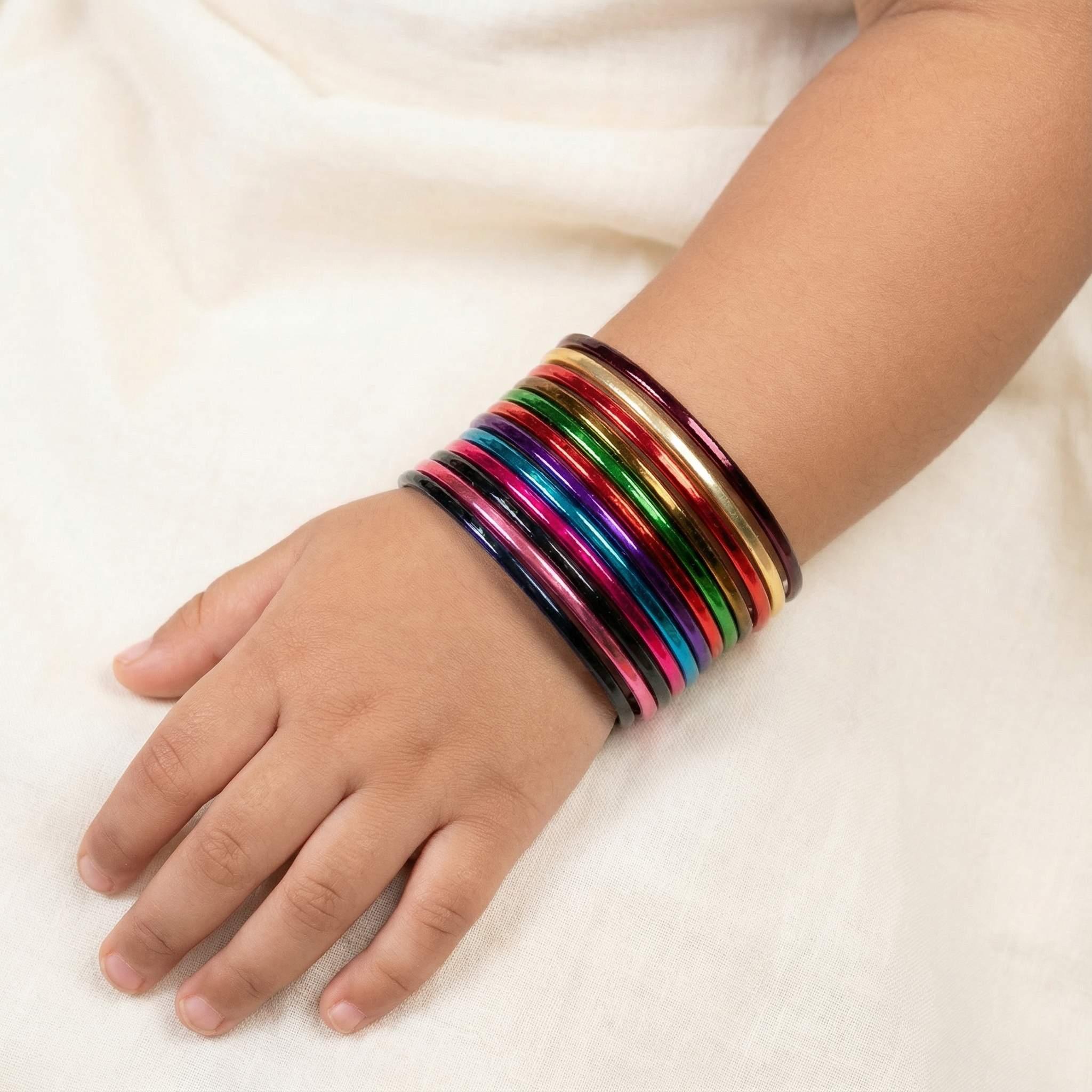 Mettalic MultiColor Bangles