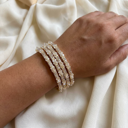 Adults Golden Stone Bangles