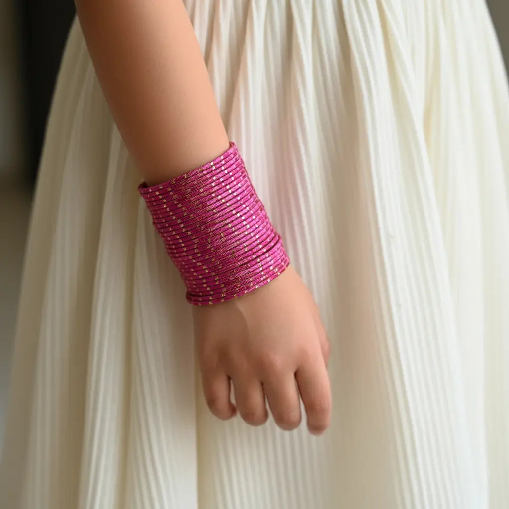 Dusty Pink Shimmer Bangles THE RAMADAN EDIT