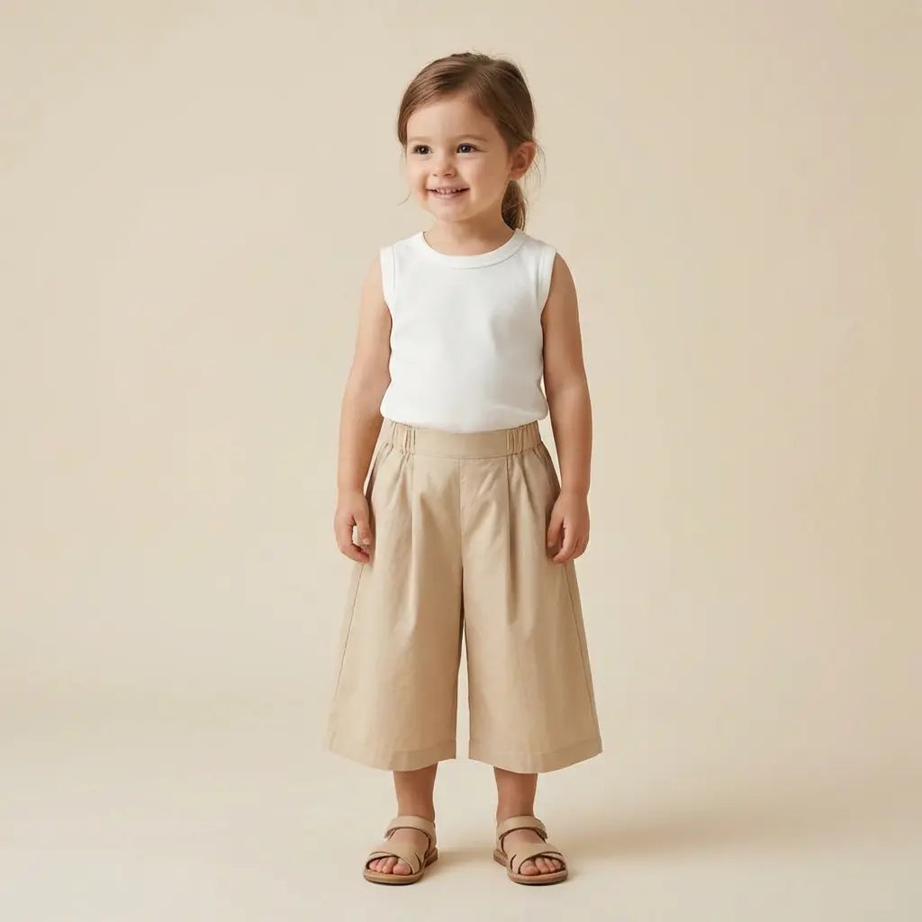 Tank Top Milk &amp; Trousers Beige TEDDY &amp; MINOU