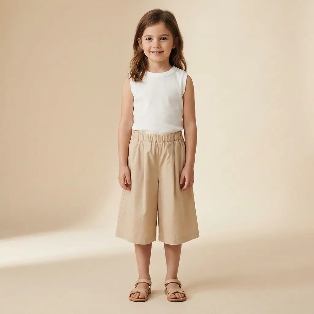 Tank Top Milk &amp; Trousers Beige TEDDY &amp; MINOU